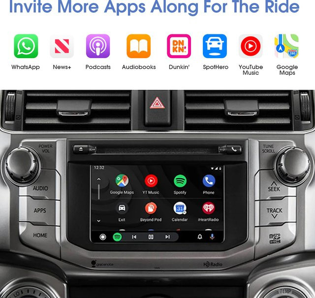 Ezonetronics OEM Bildschirm-Upgrade Decoder-Box Multimedia-Schnittstelle für Toyota Touch2 & Entune 2 mit CarPlay und Android Auto, Schwarz - Bild 1
