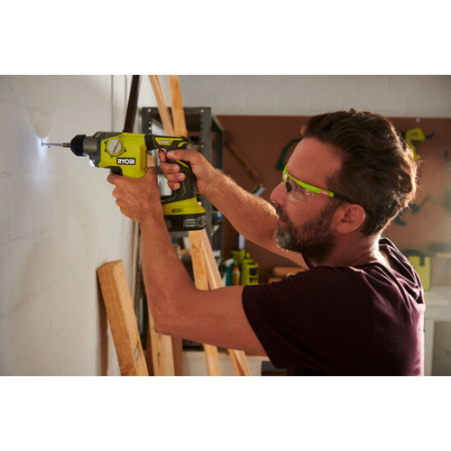 Ryobi Akku-Bohrhammer R18SDS-125S in Grün mit 1,3 J Schlagenergie, inklusive 18 V 2,5 Ah Lithium+ Akku und Ladegerät - Bild 2