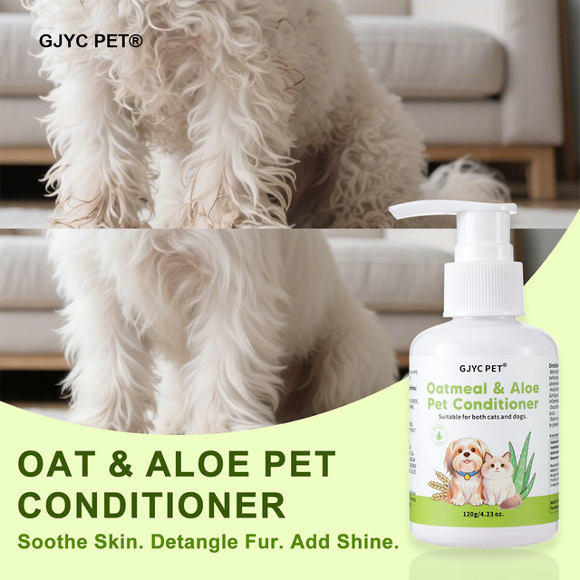 GJYC PET Tierpflege-Conditioner für Hunde und Katzen, Hafer-Aloe, empfindliche Haut - Bild 1