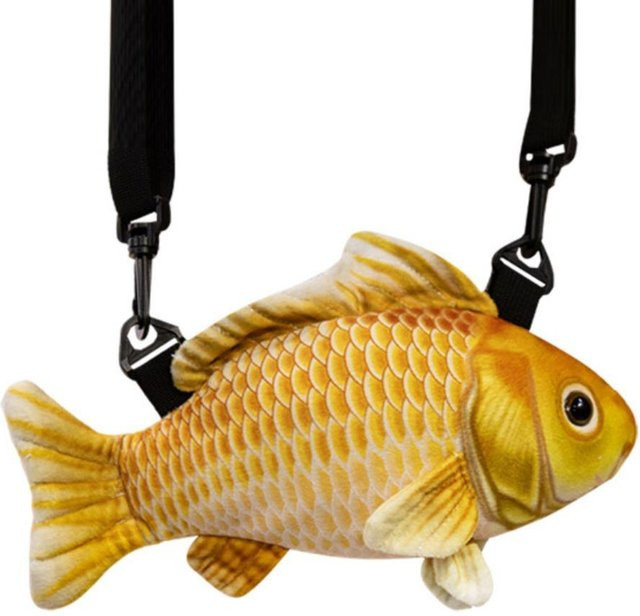 Binchi Fitness Ozean Tier Fisch Plüschtier Tasche, ab 7 Jahren, Gelb - Bild 1