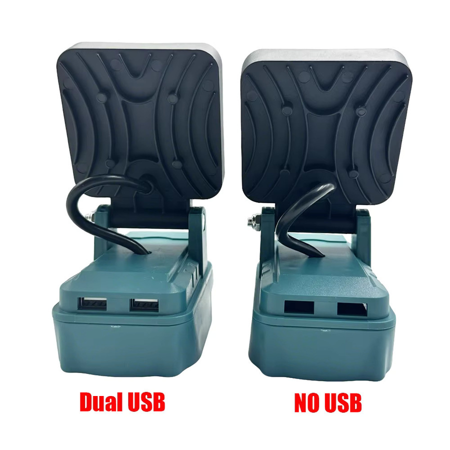 Makita Kabellose LED-Arbeitsleuchte in Schwarz für 14,4-18V Li-Ionen-Akkus mit Dual USB und verstellbarer Notlampe-Funktion - Bild 3