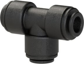 Riegler T-Verbinder aus POM für Schlauch-Außendurchmesser 22 mm in Schwarz - Bild 1
