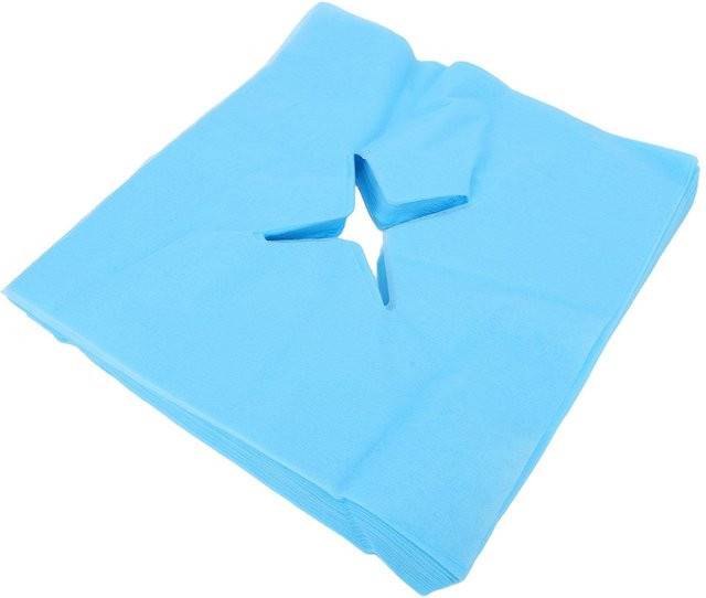 Koogeelife Einweg-Massage-Gesichtsabdeckungen X-Form, 100 Stück, Unisex, blau - Bild 1
