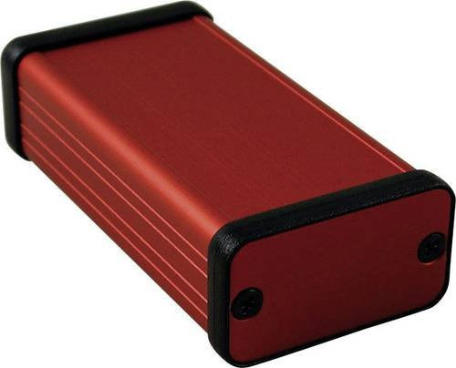 Hammond Electronics Profil-Gehäuse aus Aluminium in Rot, B/T/H: 80 x 45 x 25 mm - Bild 1