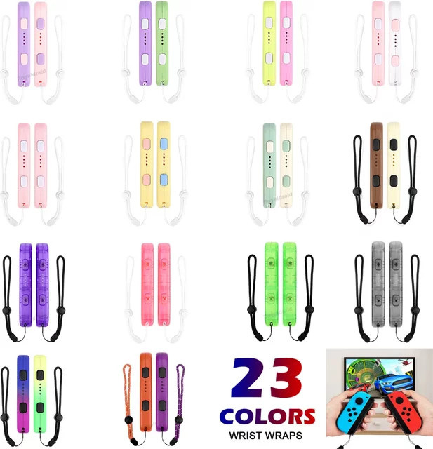 Nintendo Switch Handgelenk-Trageband Lanyard für Joy-Con Controller in Pink und Multicolour - Bild 1