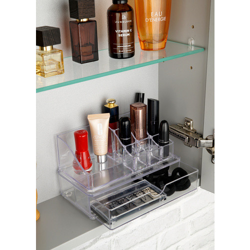 Fackelmann Kosmetik-Organizer Make-Up-Organizer transparent B/H/T: 17,5 x 6 x 9,5 cm - Bild 2