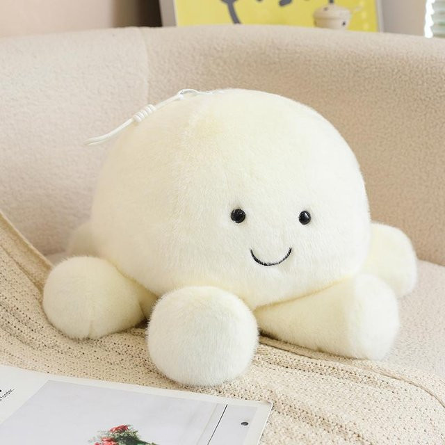 Yiran toy Cartoon Quallen Plüschtier, 35cm, Weiß - Bild 1