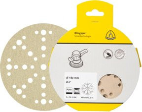 Klingspor PS 33 CK Schleifscheiben kletthaftend, Durchmesser: 225 mm, Körnung: 80, Farbe: Beige - Bild 1