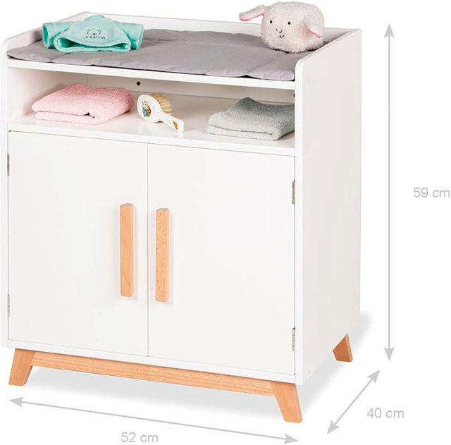 Pinolino Puppenwickeltisch Marit, weiß, 2-tlg. Set - Bild 1