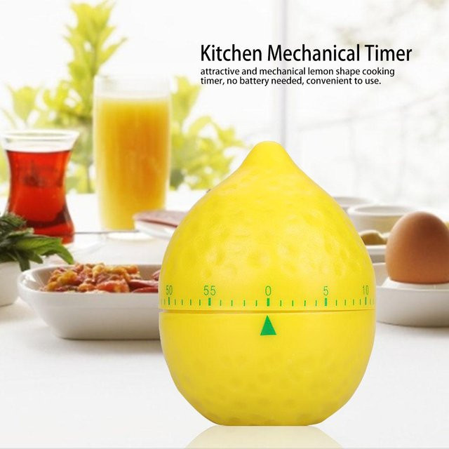Mechanischer Küchentimer mfySpace in Zitronenform, Gelb - Bild 1