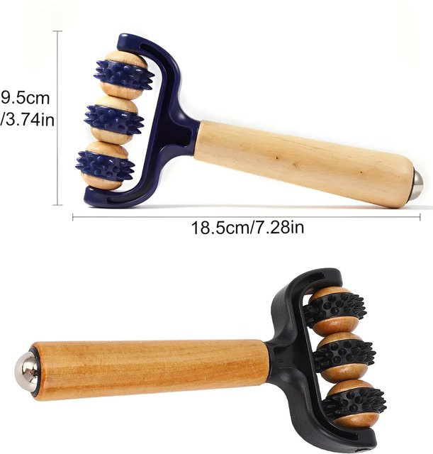 BOTQTOW Massageroller aus Holz, Ganzkörpermassagegerät, Unisex - Bild 1
