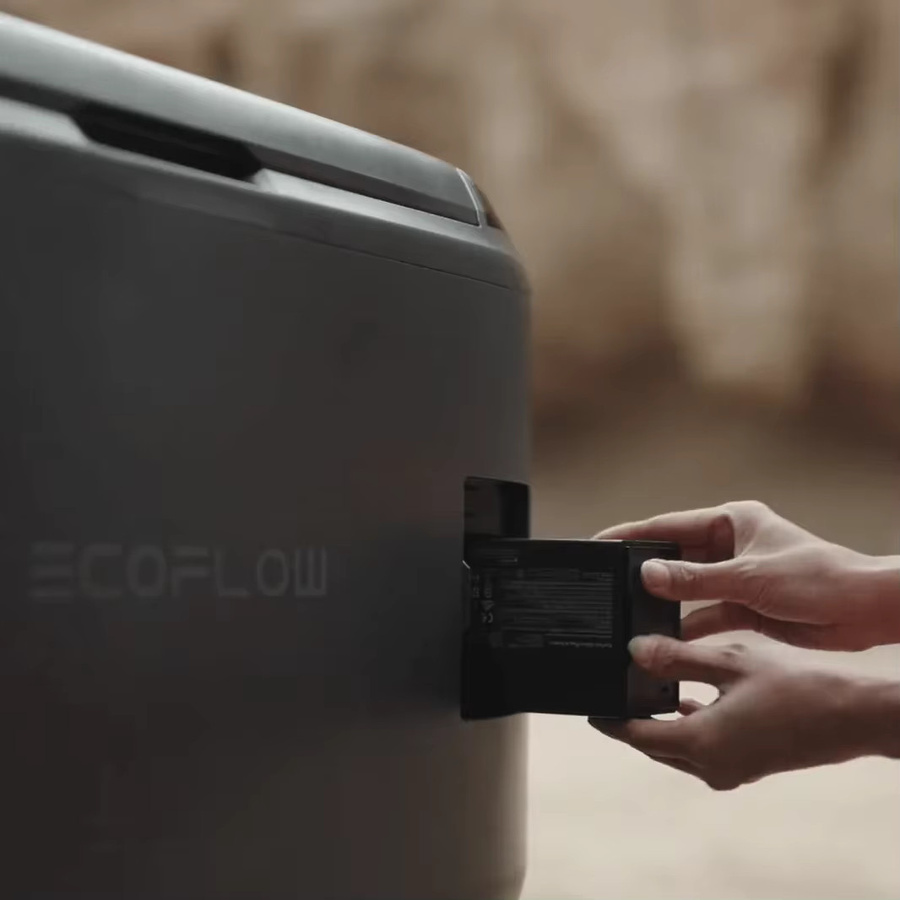 EcoFlow Glacier Classic EF-GC-H-45 Tragbare Kühlbox 45L in Grau mit 298 Wh Zusatzakku und Zweizonen-Kühlung für Camping und Roadtrips - Bild 7