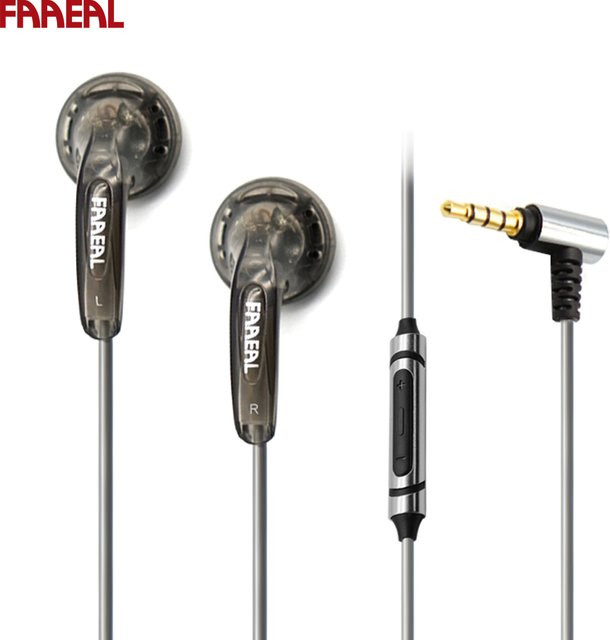 FAAEAL Iris Commemorative Edition In-Ear Kopfhörer mit 3,5 mm Klinkenanschluss, Bass Dynamic Music Earbuds in Weiß/Transparent - Bild 1