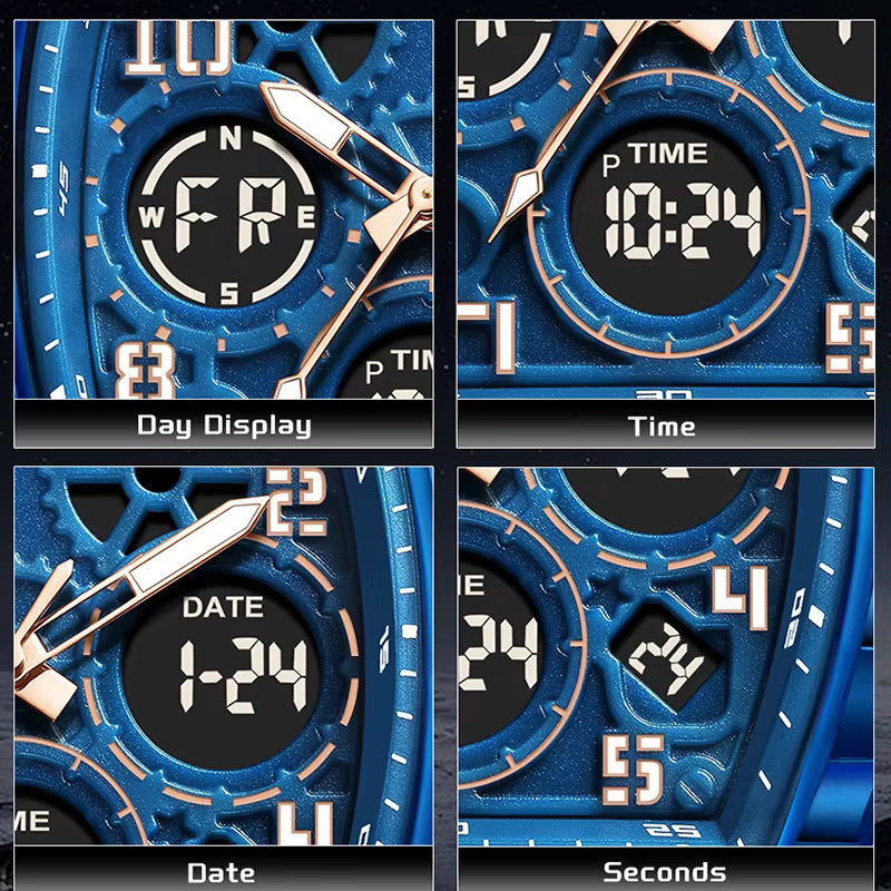 FOXBOX Chronograph, Quarz, Silikon, Herren - Bild 4