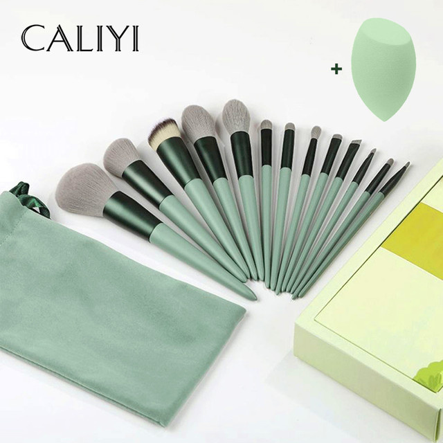 Caliyi Make-up Pinsel und Schwamm Set für Damen - Bild 1