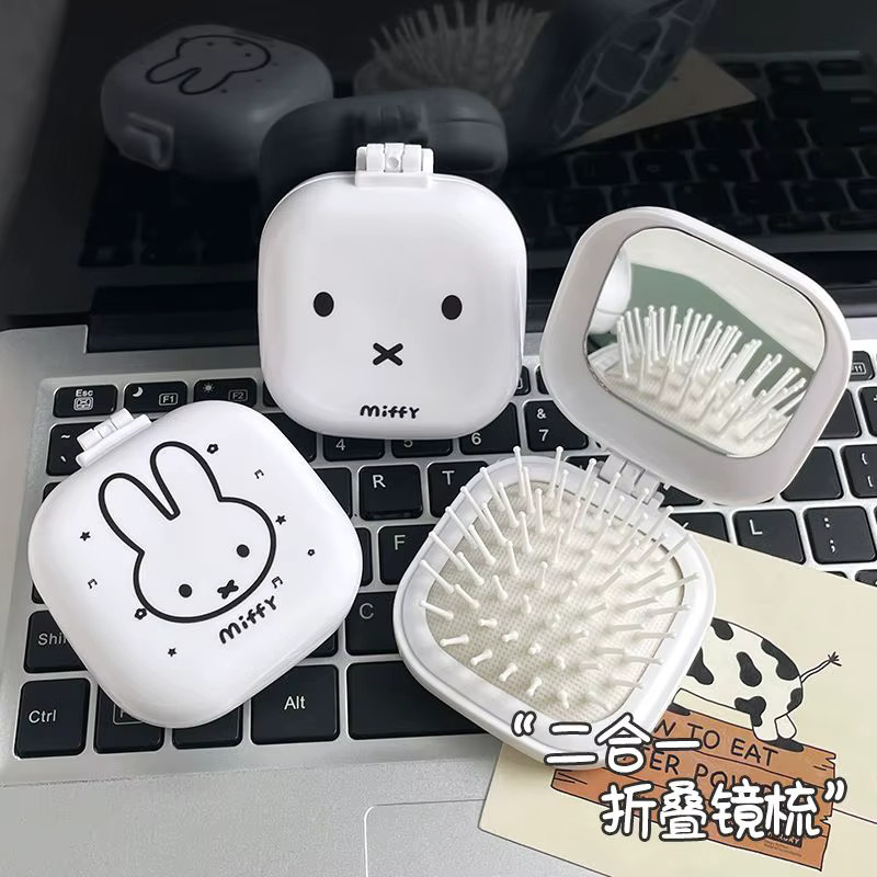 Miffy Faltbarer Luftkissen-Kamm mit Spiegel, Unisex - Bild 3