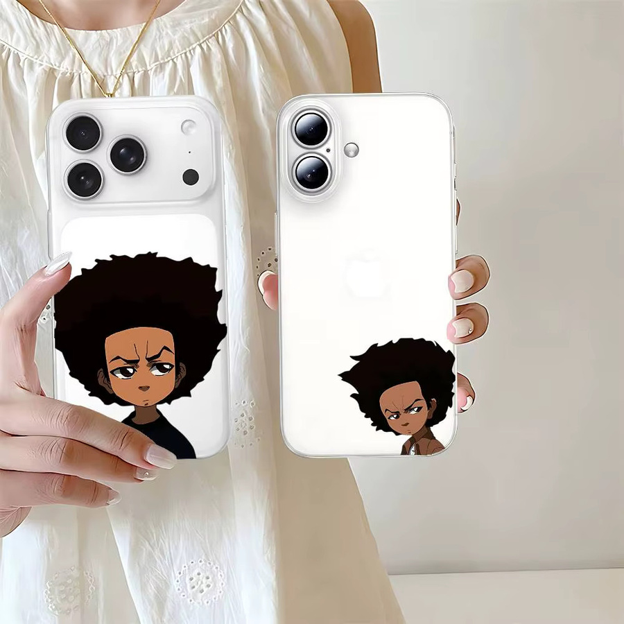 Junge Die B-Boondocks Handyhülle transparent stoßfest für iPhone 17 16 15 14 13 12 11 Pro Max Mini Plus - Bild 5