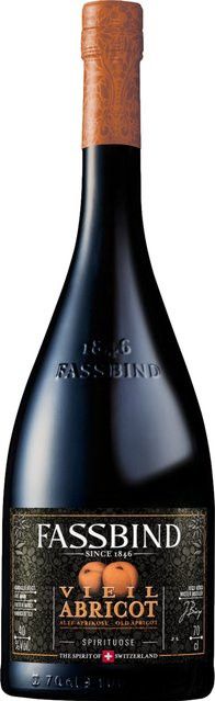 Fassbind Les Vieilles Barriques Alte Aprikose, Edelbrand, Schweiz, 40% Vol., 0,7 l - Bild 1