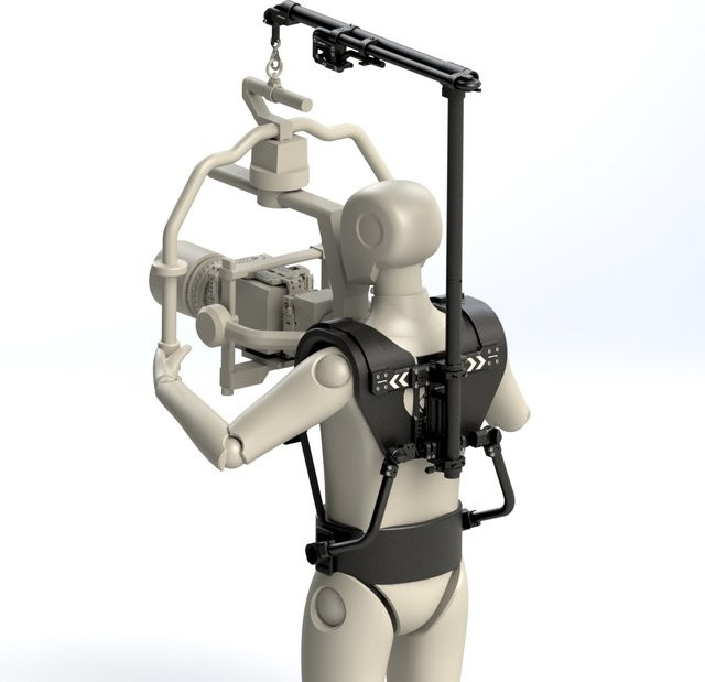 HONGTOO Easyrig Gimbal Unterstützung Steadycam System für DJI Movi ARRI RED Kamera, Schwarz, Traglast 10 kg - Bild 1