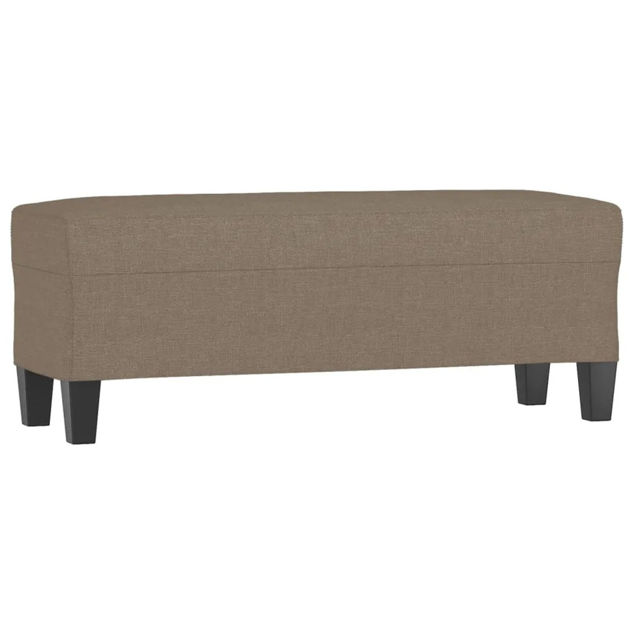 vidaXL Sitzbank Modern Beige Stoff B/T/H: 100 x 35 x 41 cm - Bild 2