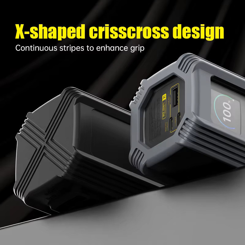 Silikonhülle für Xiaomi Mi Power Bank 25000 mAh 212 W Explorer Edition mit TF/SIM-Karten-Aufbewahrung in Schwarz oder Lila - Bild 2