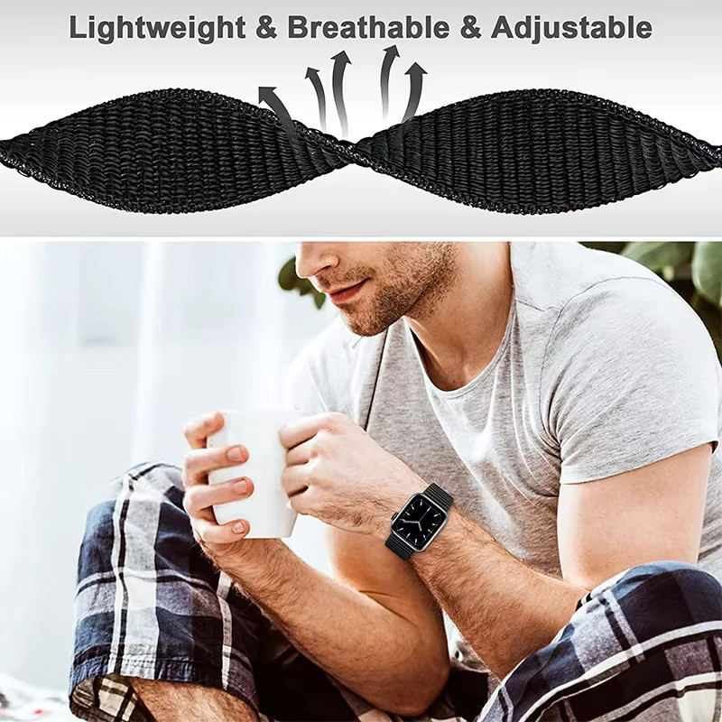 TINUORA Uhrenarmband Nylon, Elastische Schleife, für Apple Watch - Bild 3