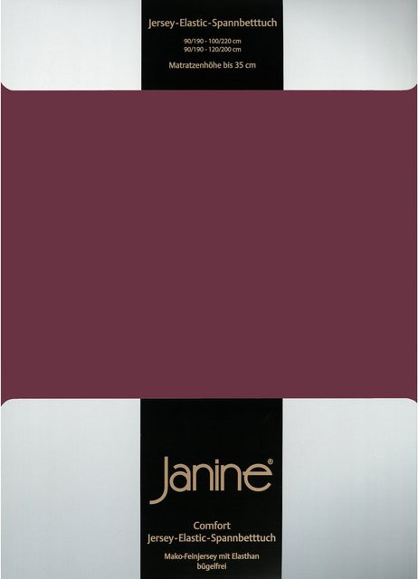 Janine Spannbetttuch Elastic Jersey aus Baumwolle in Purple - Bild 1