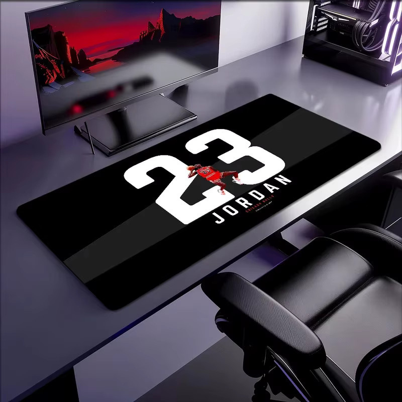 VIKAMA Basketball-Fan Exklusiv Nr. 23 Gaming-Mauspad, rutschfeste Computer-Schreibtischunterlage, Multicolour - Bild 2