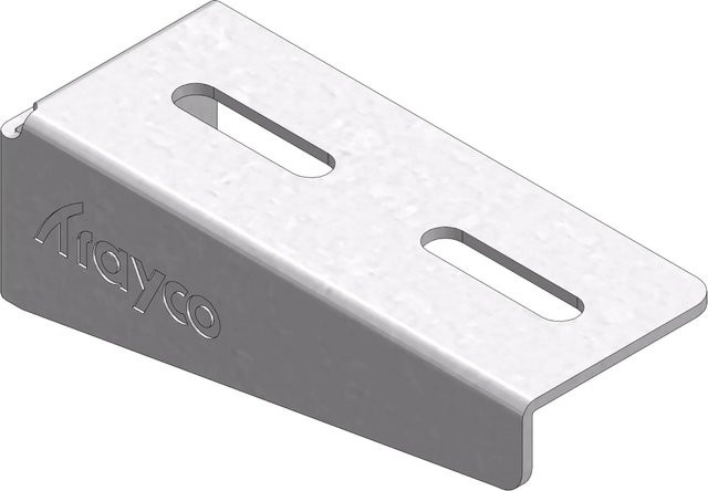 Licatec Ausleger KBSALS aus verzinktem Stahlblech in Silber, Wandmontage, 100 mm - Bild 1