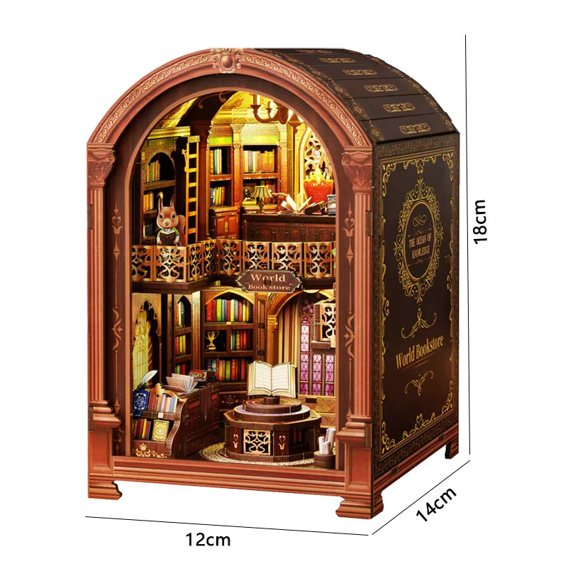 zuuton DIY Buch Nook Kit, 3D Holz Puzzle, Gebäude Modell, adults - Bild 3