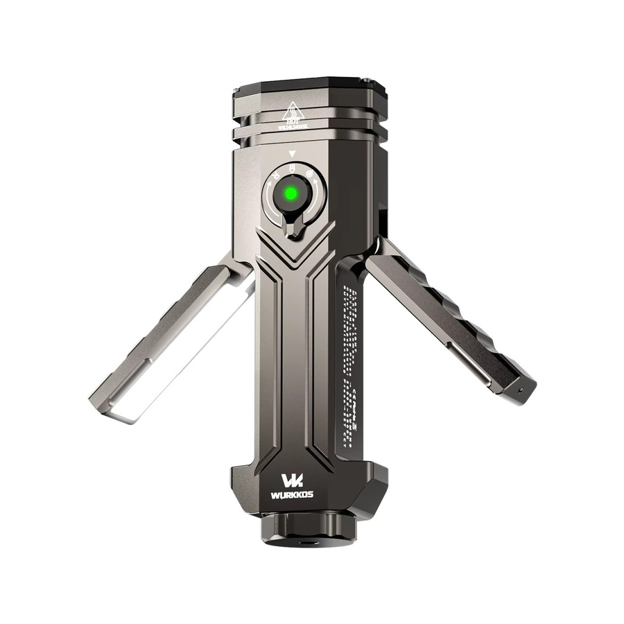 Wurkkos HD02 LED-Taschenlampe mit 3200 Lumen, faltbar, magnetisch und wiederaufladbar in Weiß - Bild 6