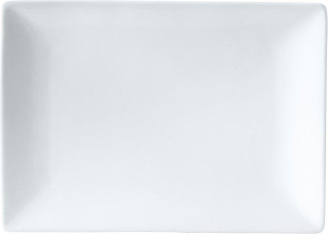 PULSIVA Teller Jandra Servierplatte aus Porzellan, rechteckig, weiß, B/T/H: 27,6 x 38,0 x 4,0 cm - Bild 1