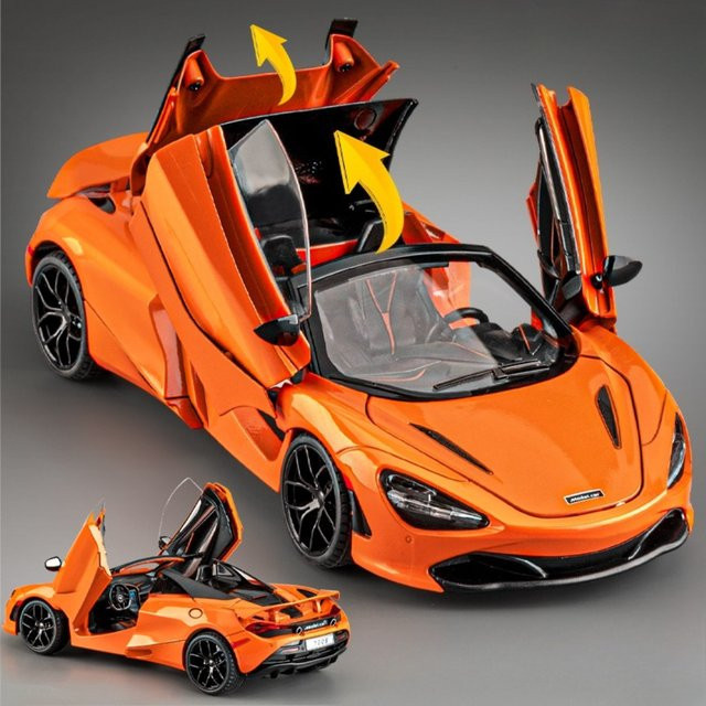 MAKEDA 720S LP770 Automodell, Maßstab 1:18, Metalldruckguss, mit Licht und Sound - Bild 1