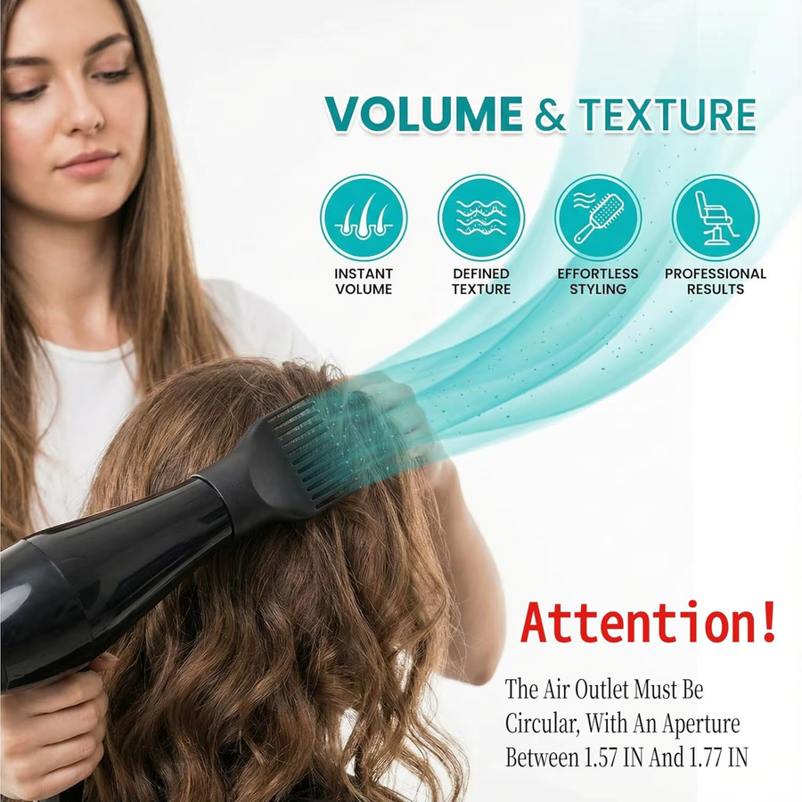 Universeller Föhnkamm-Aufsatz, Styling-Düse für Salon-Haartrockner - Bild 4