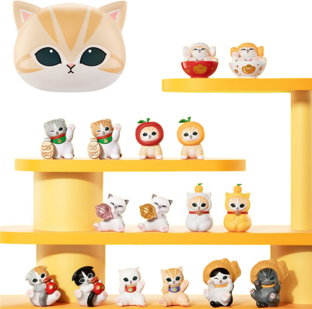 FUNISM Mofusand Glückskatze Blind Box, Mini Original-Figuren, Puppen - Bild 1