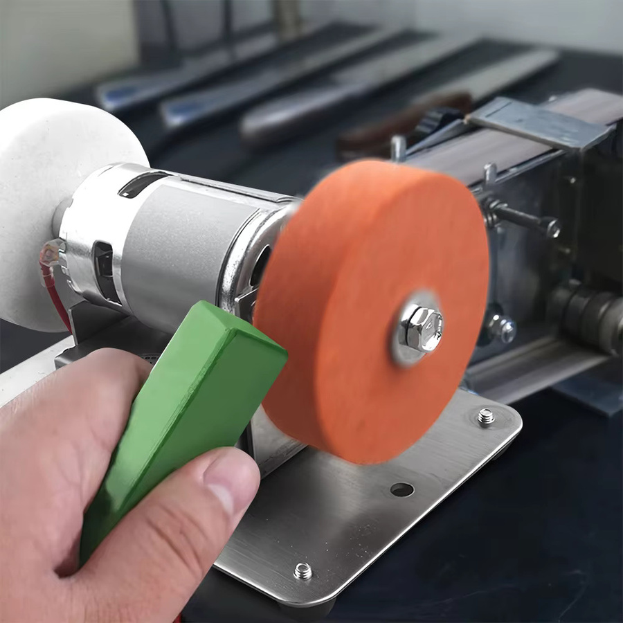 GECOFEER 100W Doppel-Schleifmaschine als Tischschleifer für Grob- und Feinpolieren mit elektrischer Schleifscheibe und Schleifstein - Bild 4
