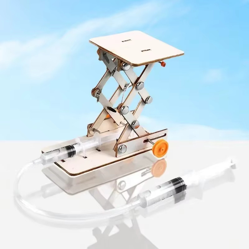 Meade Hydraulische Hebeplattform, Kranmodell, Holz, wissenschaftliches Experiment - Bild 2