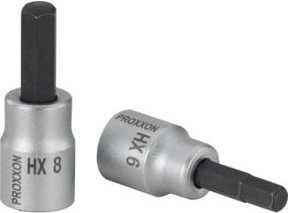 Proxxon Innensechskanteinsatz 3/8 Zoll, 5 mm, 50 mm lang, silber, Edelstahl - Bild 1