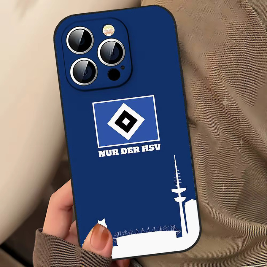 I-Hamburger-R SV Handyhülle aus weichem TPU für iPhone 11 bis iPhone 17 Pro Max Plus in Blau - Bild 5