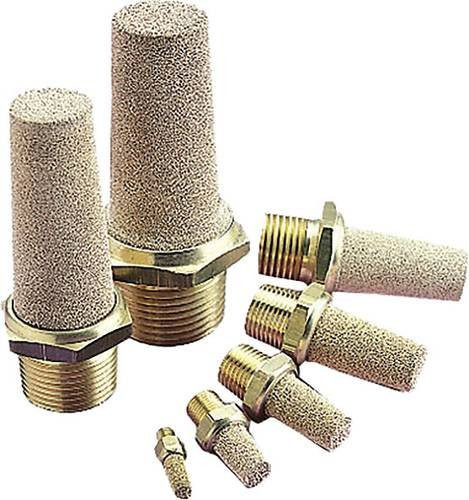 IMI Norgren Druckluft-Schalldämpfer T40C6800 aus Messing mit 3/4 Außengewinde und 10 bar - Bild 1
