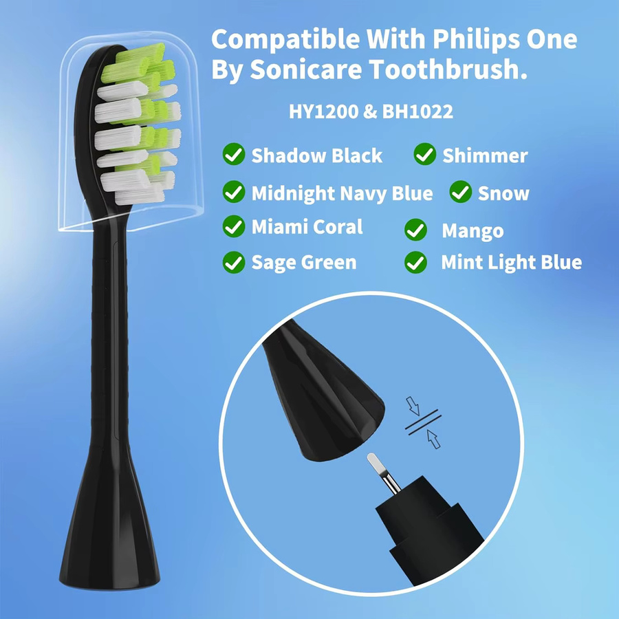 Philips Zahnbürsten-Ersatzköpfe, 4/10 Stück, kompatibel mit One Series Sonicare - Bild 3