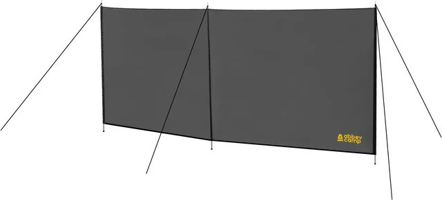Abbey Camp Windschutz Paravent Wellington-300 in Grau aus Polyester - Bild 1