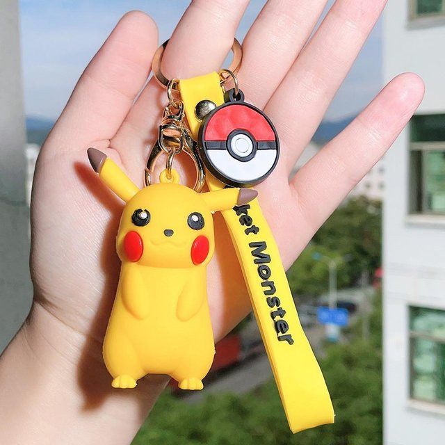 LuxeBead Pikachu Silikon-Schlüsselanhänger, Kinder, yellow - Bild 1
