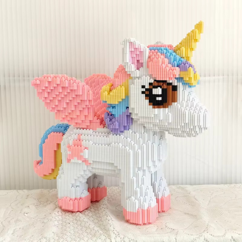 Potdemiel Einhorn Pegasus, 3D-Puzzle, Bausteine - Bild 2