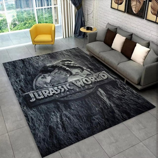 Karpetti 3D J-Jurassic Park Dinosaurer Teppich, bunt, B/T: 80 x 50 cm - Bild 1