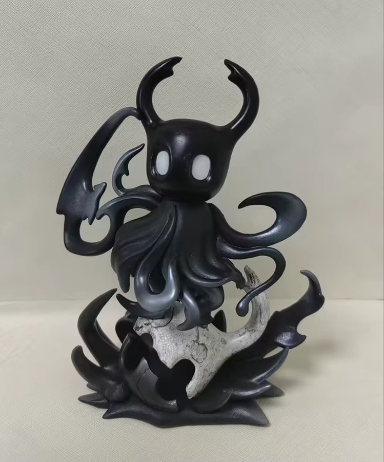 Bandai Anime Hollow Knight Shadow Knight Actionfigur in Schwarz, handgemachtes Sammlermodell - Bild 2