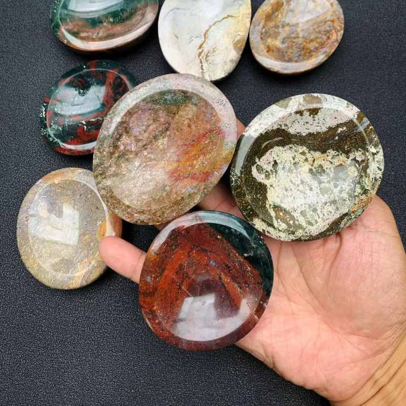 CrystalHola Dekoschale aus Ozeanjaspis-Kristall in Mehrfarbig - Bild 3