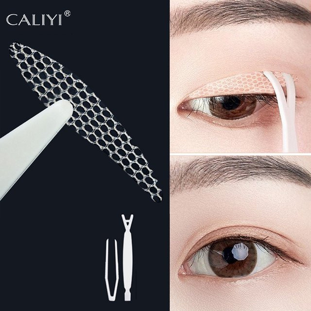 CALIYI Augenlid-Klebeband, Beige, Transparent, 72-240 Paar - Bild 1