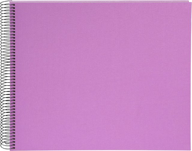 goldbuch Spiralalbum aus Leinen in Lavender mit 40 weißen Seiten, B/H: 30 x 35 cm - Bild 1