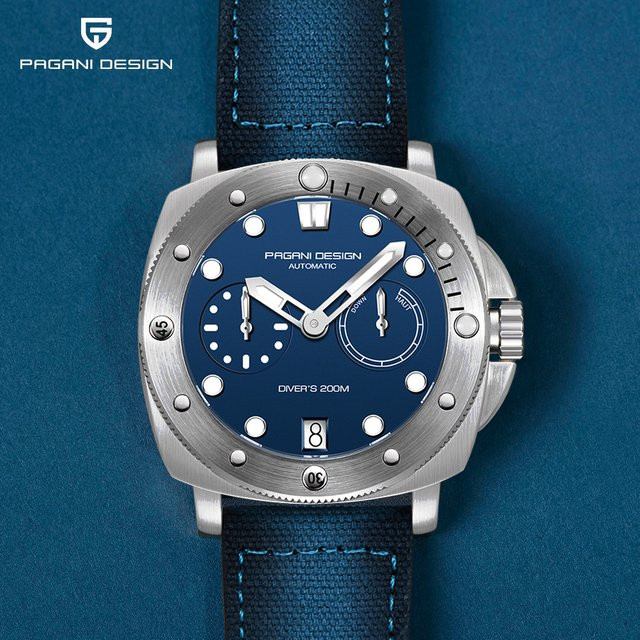 Pagani Design Taucheruhr, Automatik, Edelstahl, Saphirglas, Herren - Bild 1